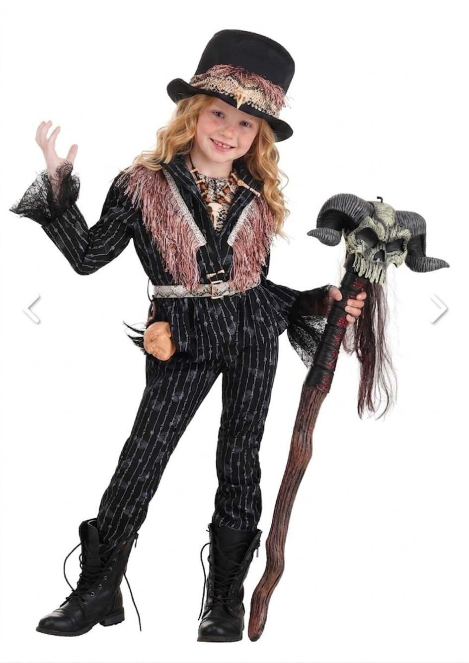 Premium Girl's Witch Doctor Costume Large New NWT Halloween Cosplay Spooky